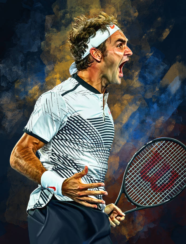 wallpaper 4k Roger Federer