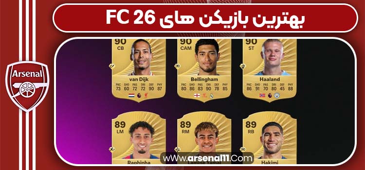 FC 26 بهترین بازیکن های