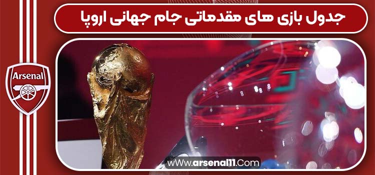 جدول بازی های مقدماتی جام جهانی اروپا