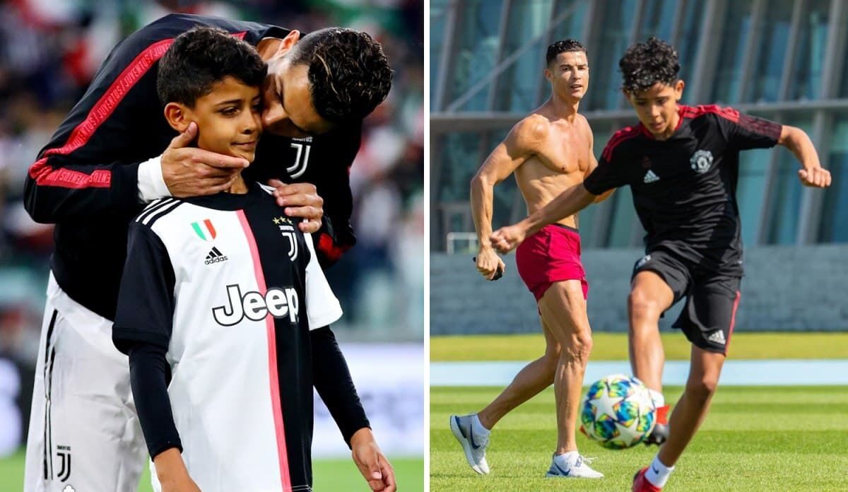 عکس رونالدو و جونیور